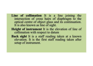 Leveling Notes basic surveying levelling and types of levelling notes | PDF