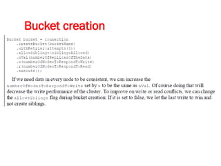 Bucket creation
 