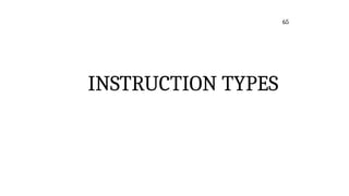 INSTRUCTION TYPES
65
 
