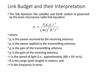 satellite communication using link .ppt