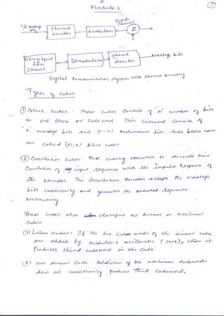Information Theory and Coding Lecture Notes - Module 3 - Written by Dr ...