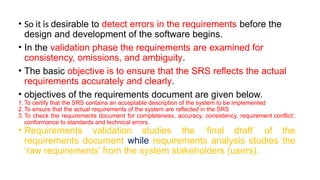 Software requirements and its types, Requirements Engineering process ...
