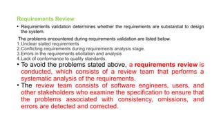 Software requirements and its types, Requirements Engineering process ...