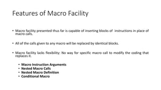 Module 3 Need of Macro processor and two pass macro processor | PDF