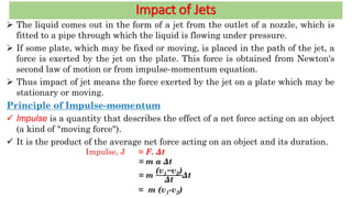 Impact of jet fluid hydraulics and machinery | PDF