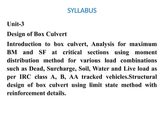 Comprehensive Design and Structural Analysis of Box Culverts for ...