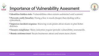 Vulnerability Assessment and Penetration Testing | PPTX
