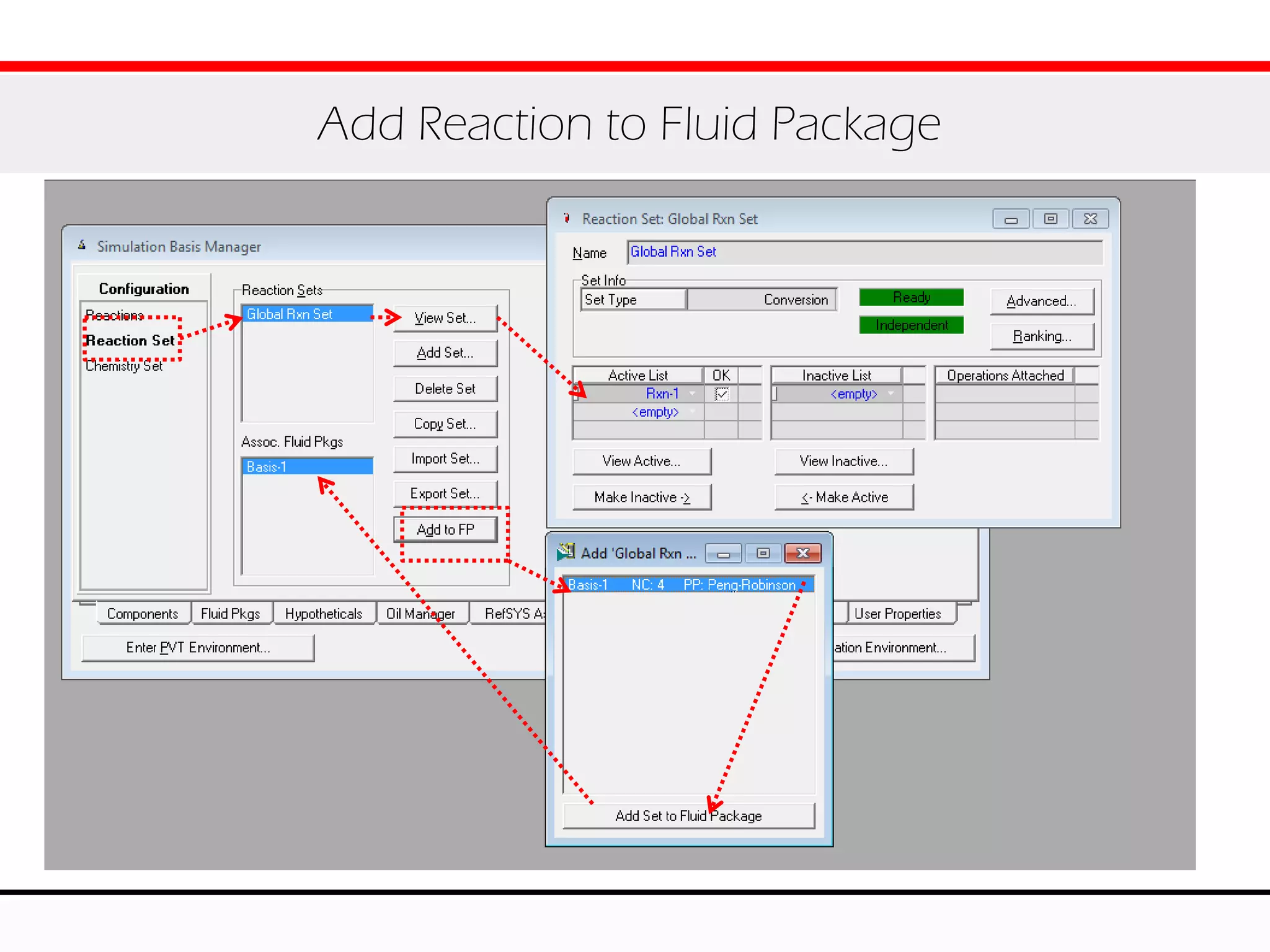 Add Reaction to Fluid Package
 