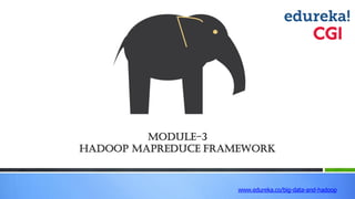 Module-3
Hadoop MapReduce Framework
www.edureka.co/big-data-and-hadoop
 