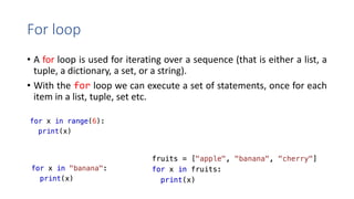 Module 3 - Boolean Values, Conditional Execution, Loops, Lists and List ...