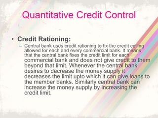 Central Banking System | PPTX