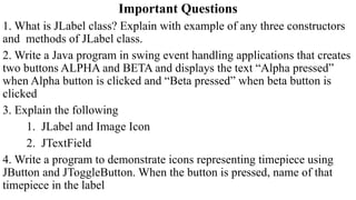 VTU Comprehensive SYLLABUS Guide to Explore Swing for GUI Application ...