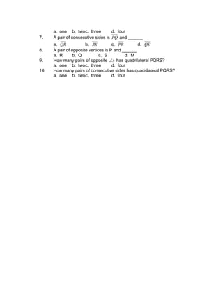Module 3 Geometry Module 3 geometry of shape and size | PDF