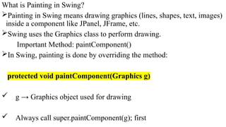 Java Swing Paintcomponent Module3-Introducing Swing.pptx- Here’s a simple and effective ...