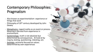 Module 3 The Major Philosophies - Chapter 3