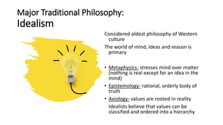 Module 3 The Major Philosophies - Chapter 3