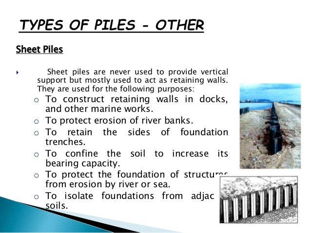 pipe piling steel n class and 3 pile types construction Module