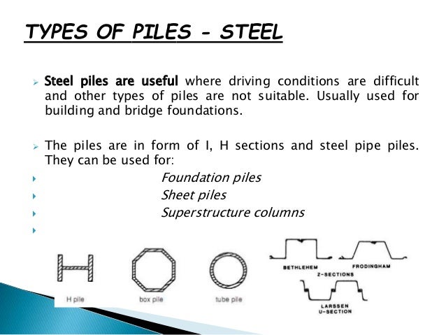 module 3 pile types and construction steel sheet pile types