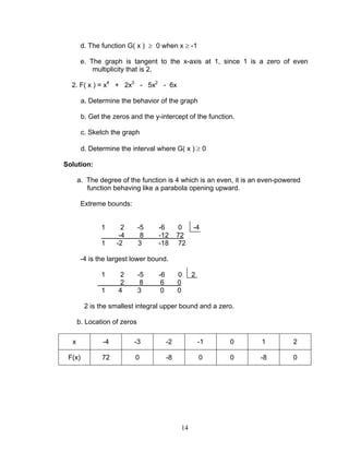 Module 3 polynomial functions | PDF