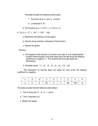 Module 3 polynomial functions | PDF