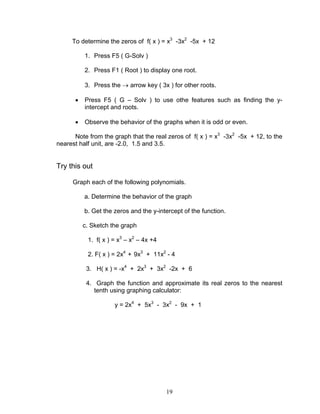Module 3 polynomial functions | PDF
