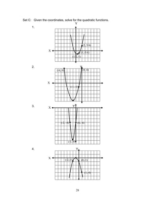 Module 3 quadratic functions | PDF