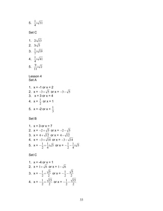 Module 3 quadratic functions | PDF