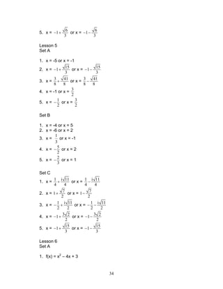 Module 3 quadratic functions | PDF