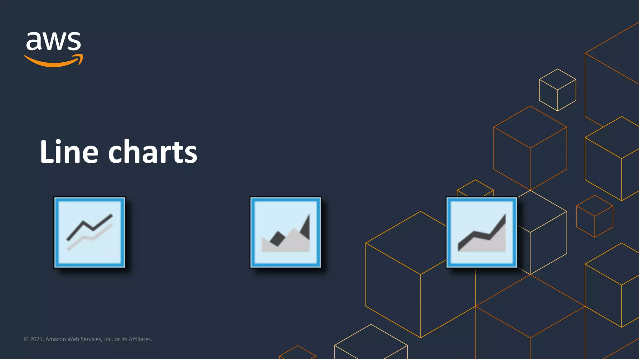 © 2021, Amazon Web Services, Inc. or its Affiliates.
Line charts
 