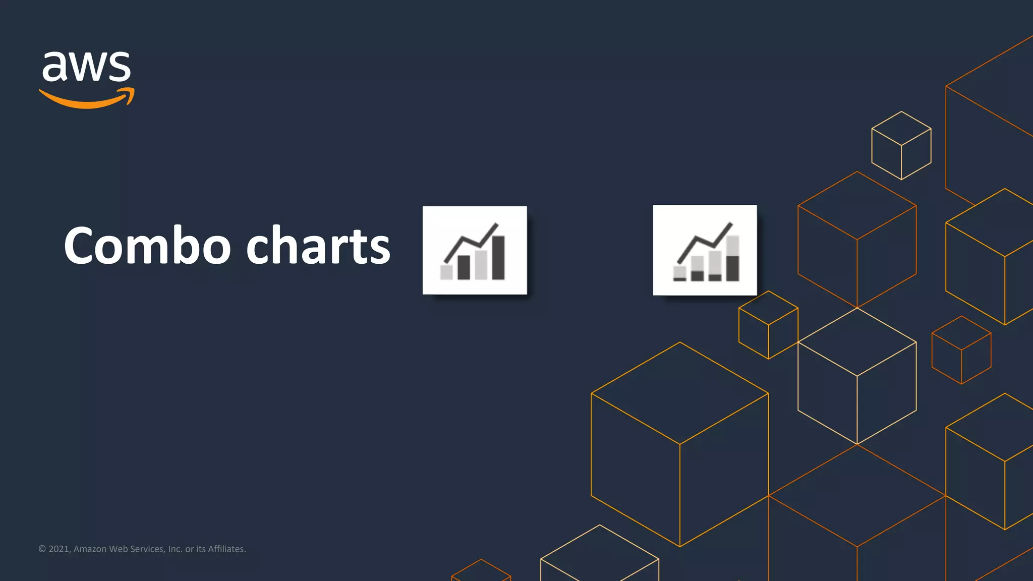 © 2021, Amazon Web Services, Inc. or its Affiliates.
Combo charts
 