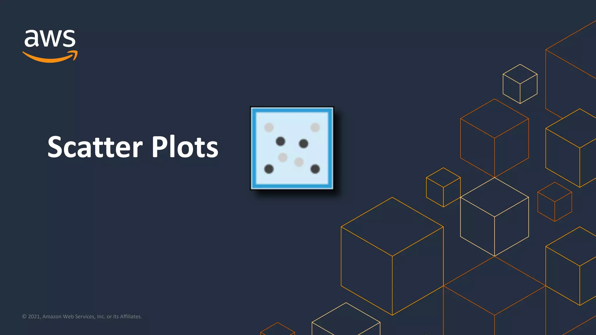 © 2021, Amazon Web Services, Inc. or its Affiliates.
Scatter Plots
 