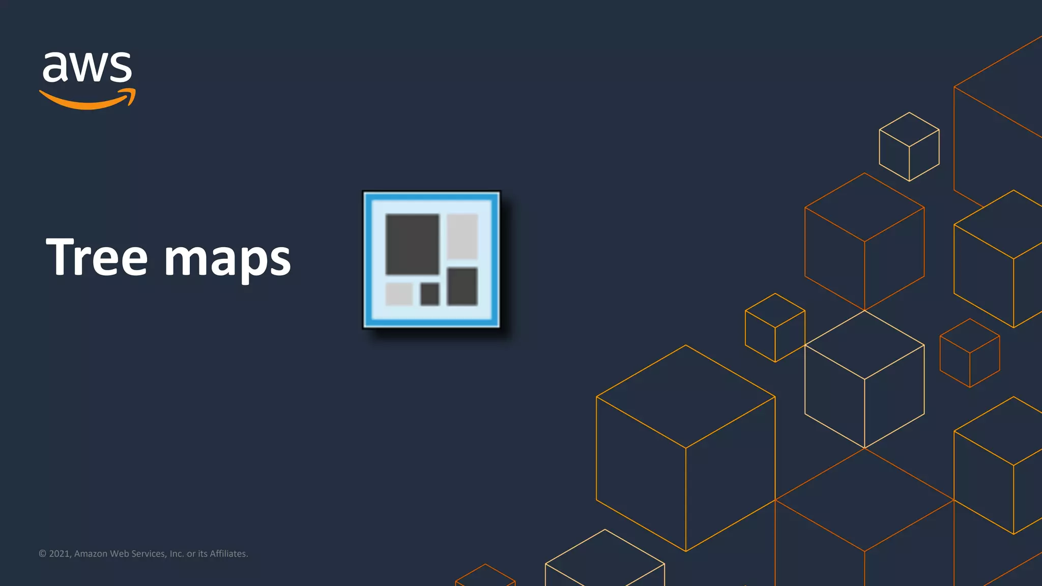 © 2021, Amazon Web Services, Inc. or its Affiliates.
Tree maps
 