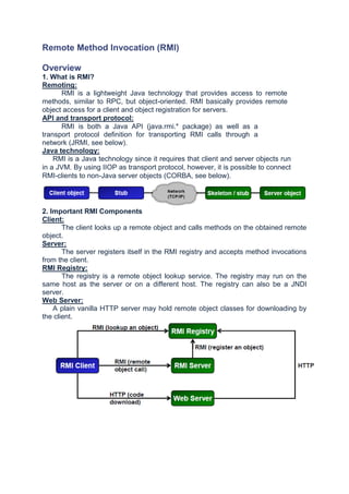 Module 3 remote method invocation-2 | PDF