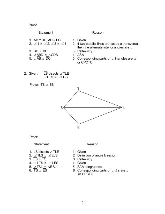 Module 3 triangle congruence