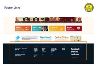 Footer Links
 