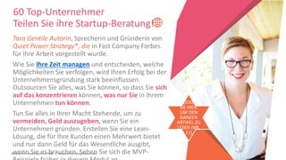 Women Entrepreneurs in STEM | www.stementrepreneurs.eu
60 Top-Unternehmer
Teilen Sie ihre Startup-Beratung!
Tara Gentile A...