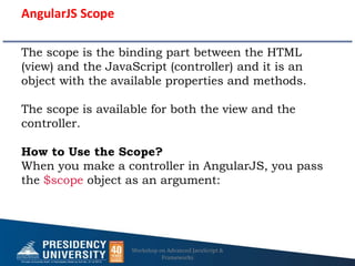 AgularJS basics- angular directives and controllers | PPTX