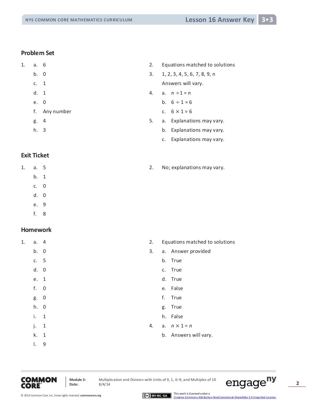 Module 3 answer key