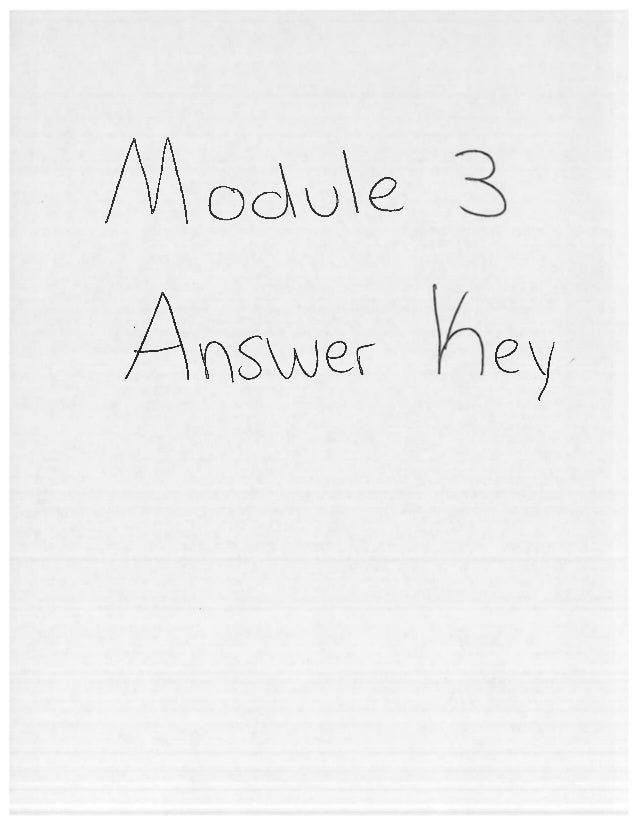 answer key for homework