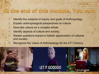 Module 3 anthropology and the study of culture | PPTX