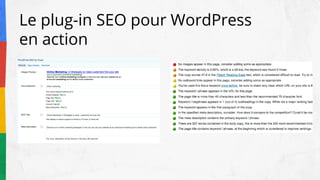 Le plug-in SEO pour WordPress
en action
 