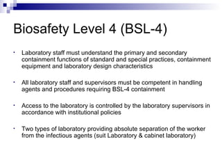 Module 3 biosafety principles &amp; microbiologycal risk group 21 1-18
