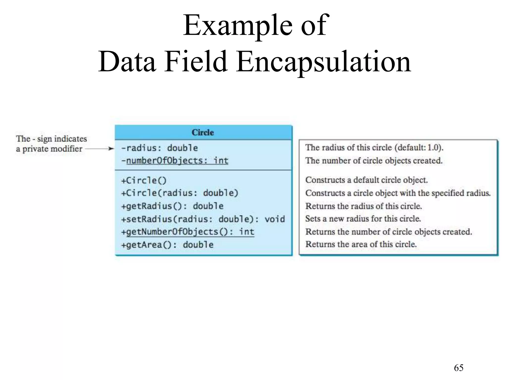 65 Example of Data Field Encapsulation 