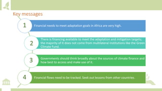 Module 3: Climate finance for agriculture