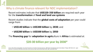 Module 3: Climate finance for agriculture