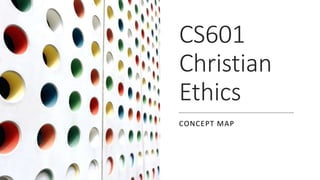 CS601
Christian
Ethics
CONCEPT MAP
 