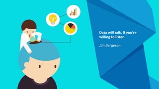 Data will talk, if you‘re
willing to listen.
Jim Bergeson
 