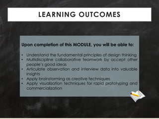 MODULE 3 DESIGN THINKING................ | PDF