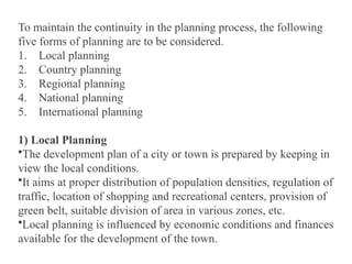 Town/ city planning development engineering ppt | PPTX