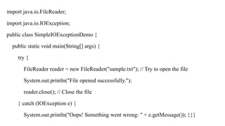 Module 3_ Exception Handling & Multithreding.pptx
